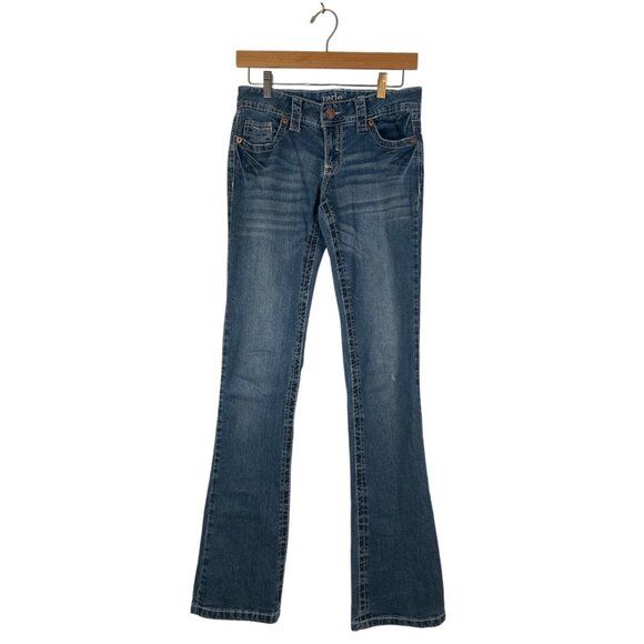 Jade Jeans Womens Size 5/6 Blue Denim Boot Cut Cowgirl Rodeo Embroidery Pocket - Picture 1 of 10